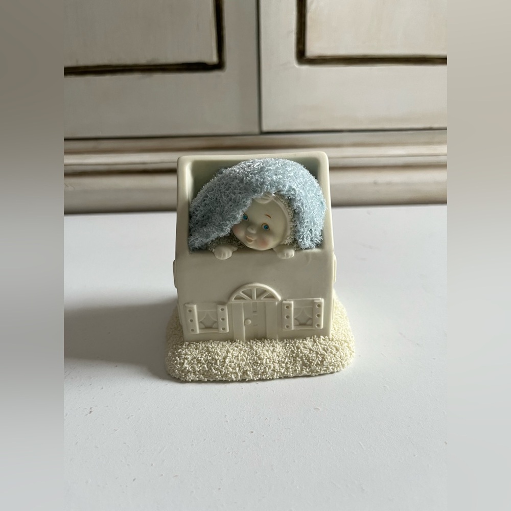 Department 56 Snowbabies Classics New Baby House Boy Figurine, 3.35 inch retired